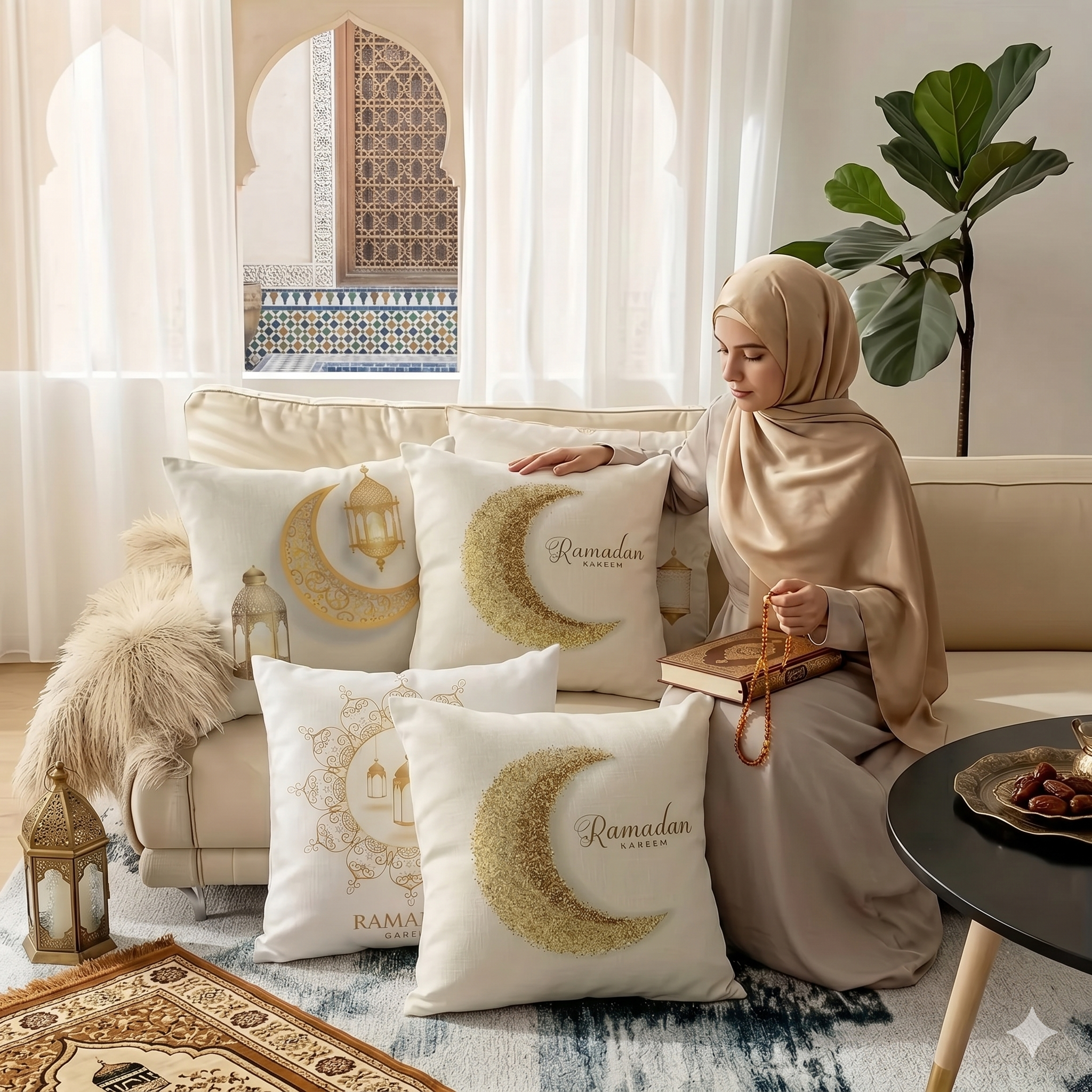 Ramadan Kareem Cushion Cover