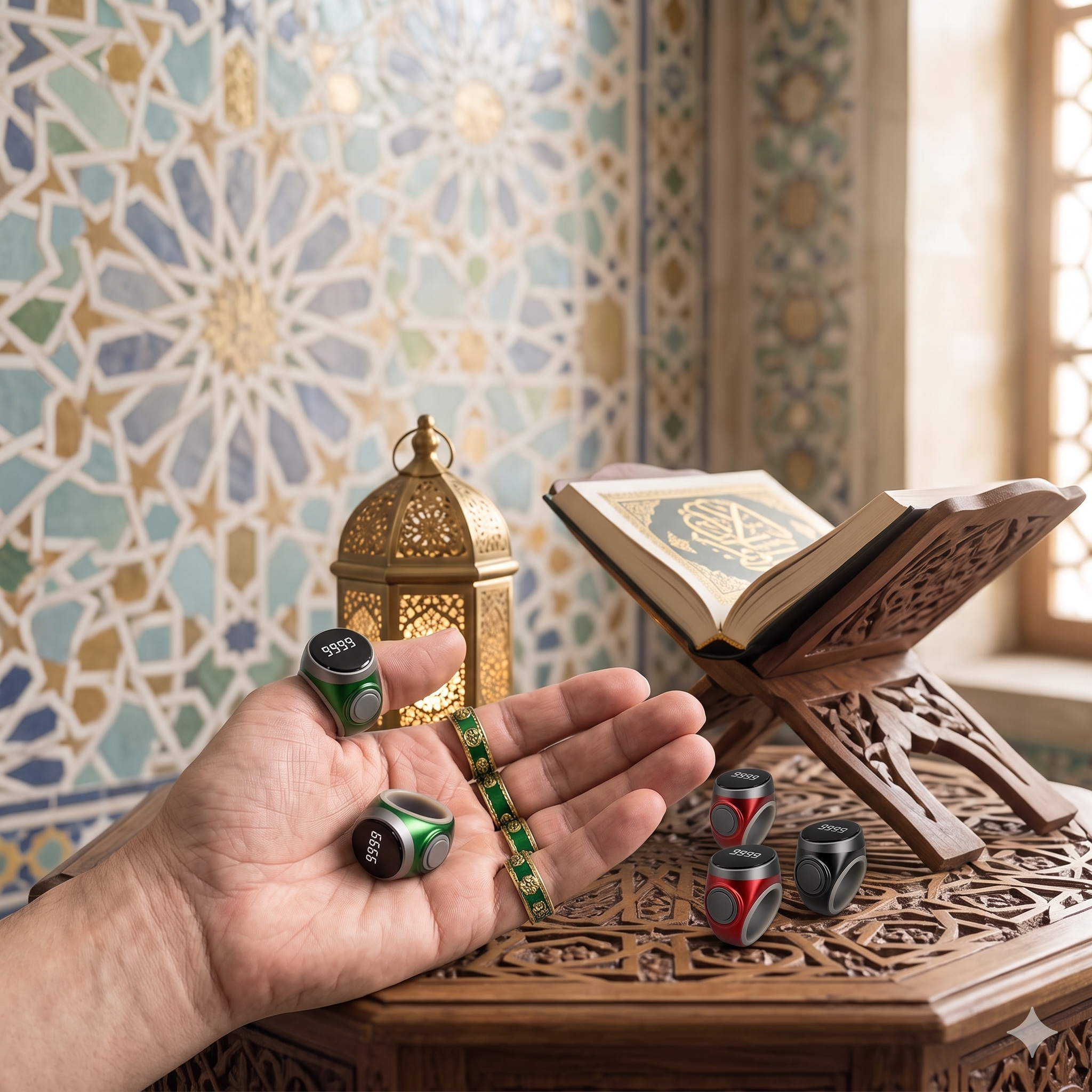 Digital Tasbih Counter Ring