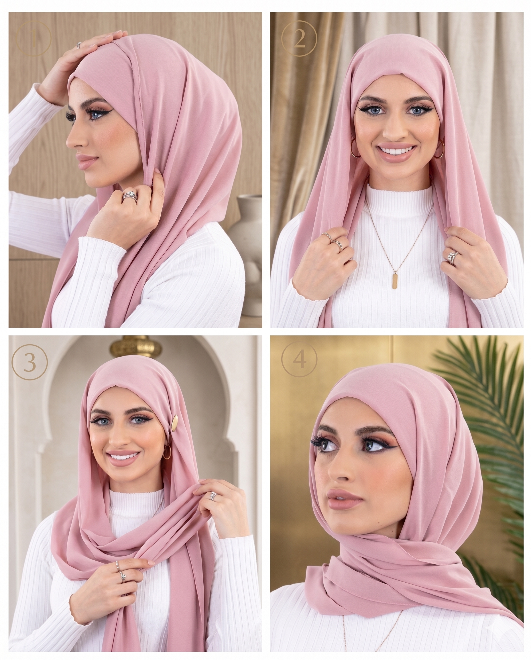 Pin-Free Instant Chiffon Hijab