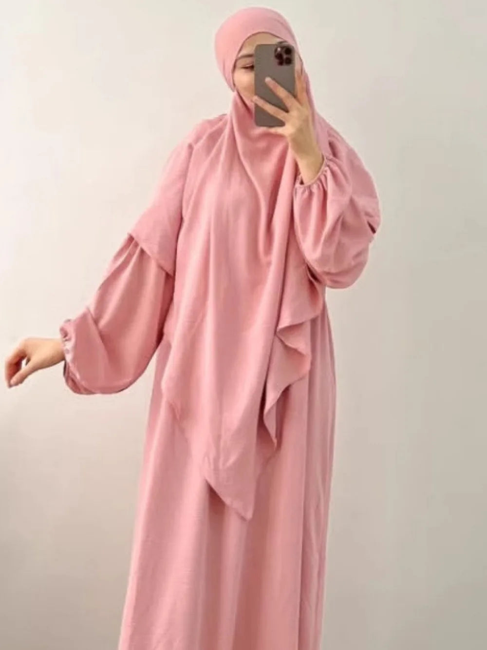 2-Piece Layered Khimar Prayer Set