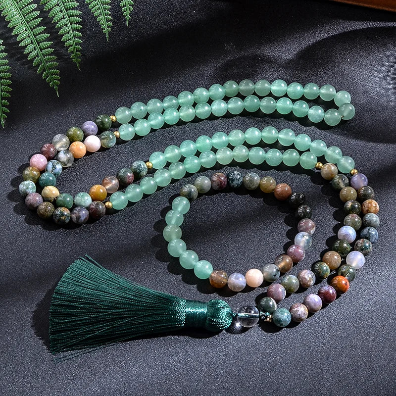 Natural Stone Tasbih Necklace