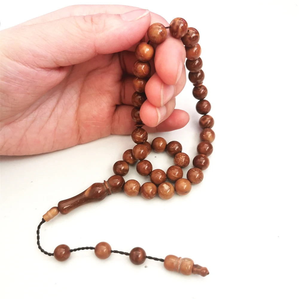 Natural Wood Tasbih Prayer Beads
