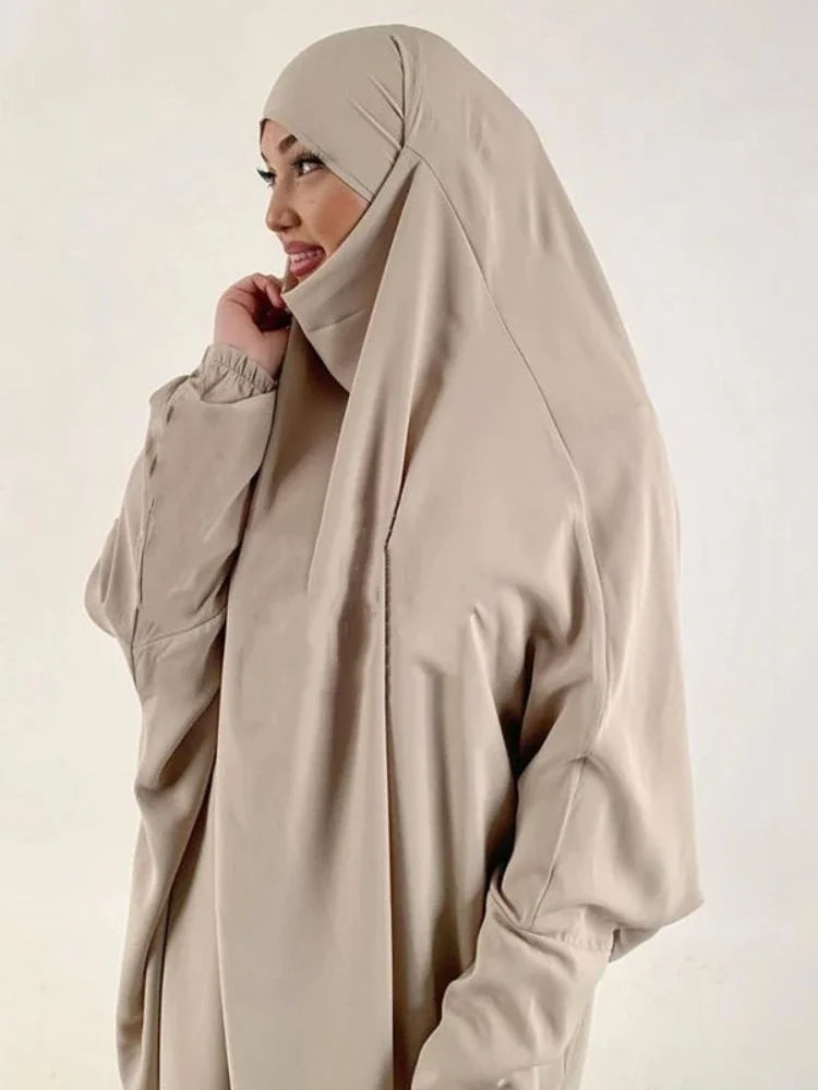2-Piece Long Khimar Prayer Set