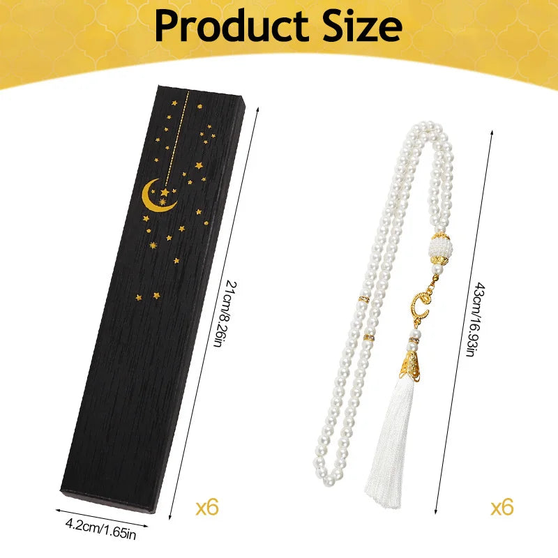 Glass Tasbih Prayer Beads Set