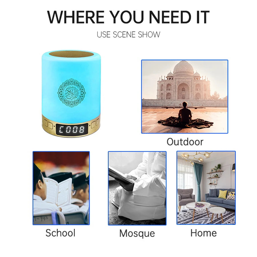Quran Bluetooth Speaker Night Light