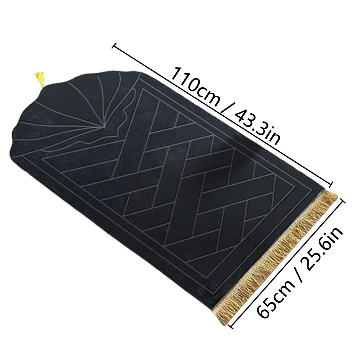 Embossed Prayer Mat with Tassel