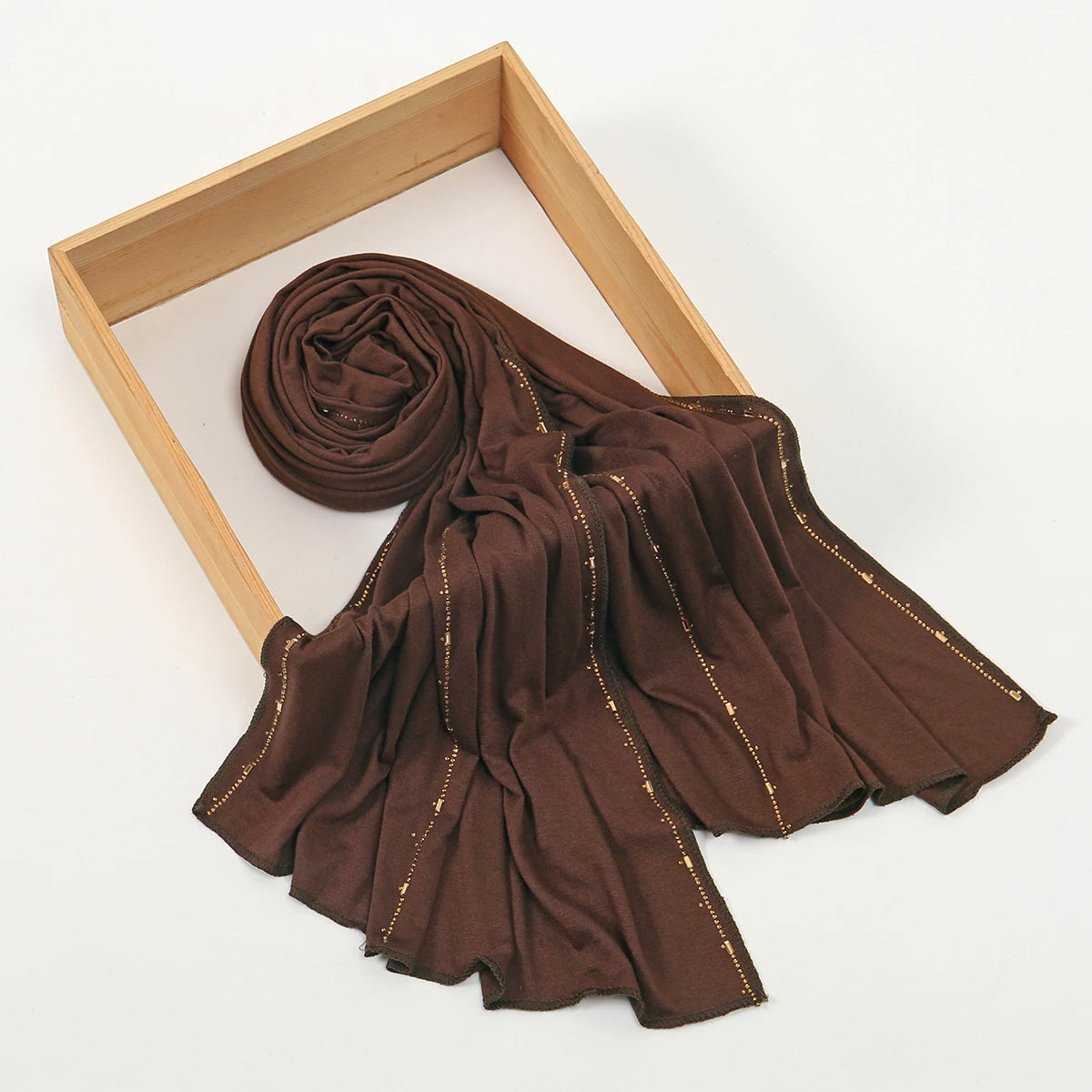 Rhinestone Modal Jersey Hijab Scarf