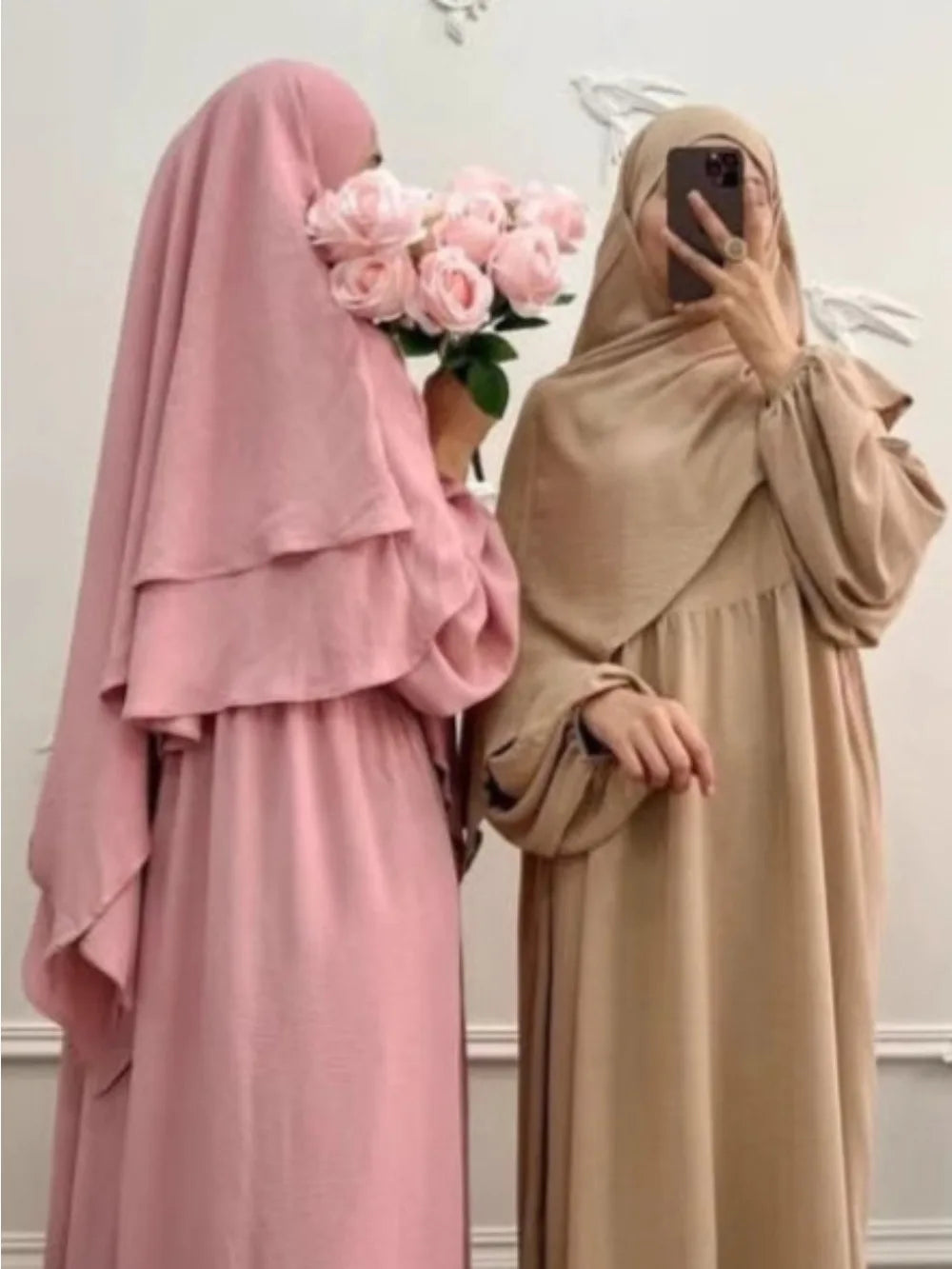 2-Piece Layered Khimar Prayer Set