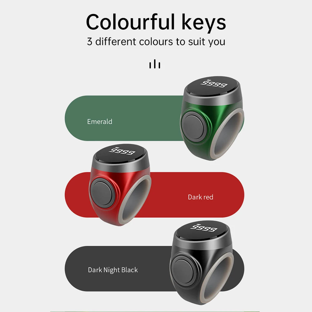 Digital Tasbih Counter Ring