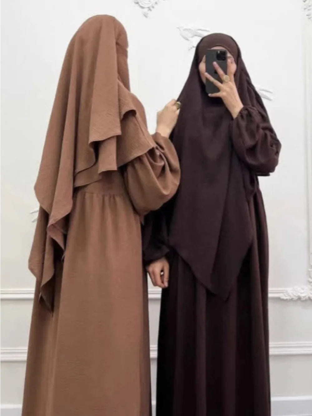 2-Piece Layered Khimar Prayer Set