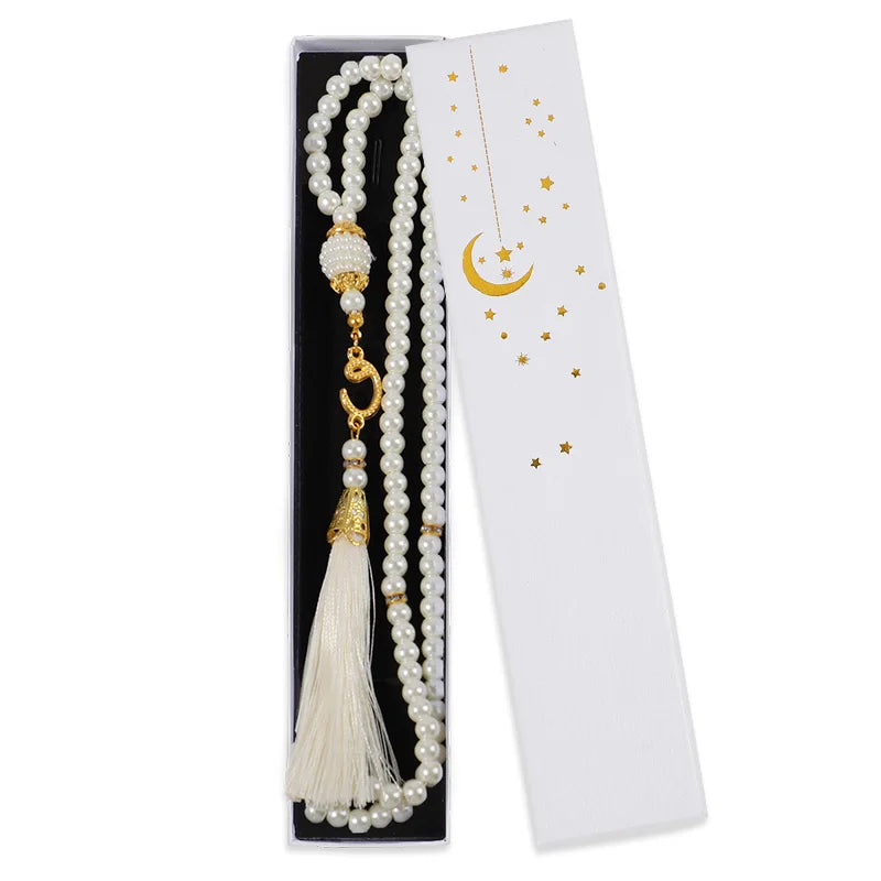 Glass Tasbih Prayer Beads Set