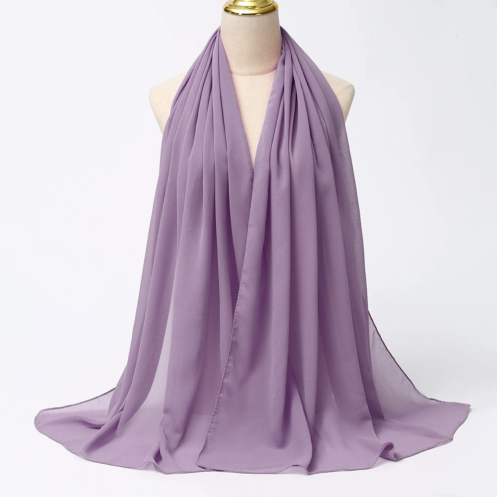 Muslim Chiffon Hijab Scarf Women