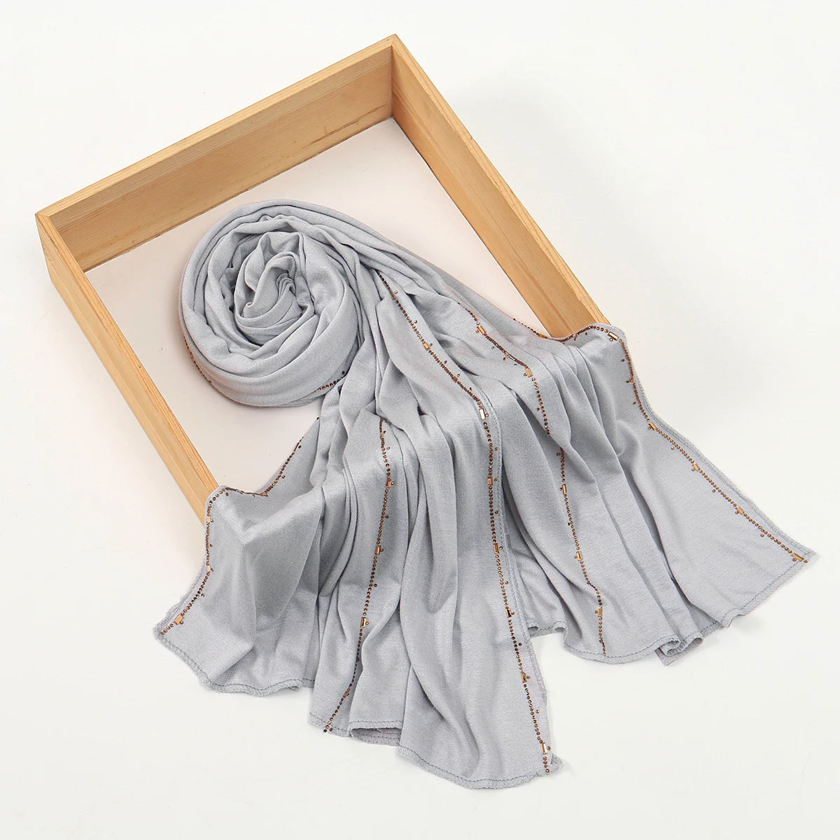 Rhinestone Modal Jersey Hijab Scarf