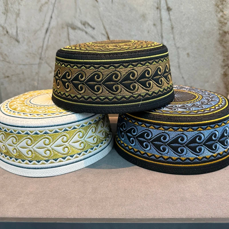 Embroidered Muslim Prayer Cap