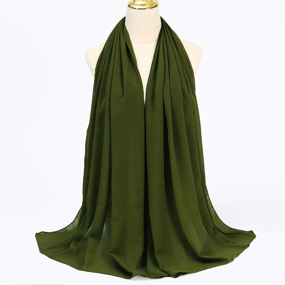 Muslim Chiffon Hijab Scarf Women
