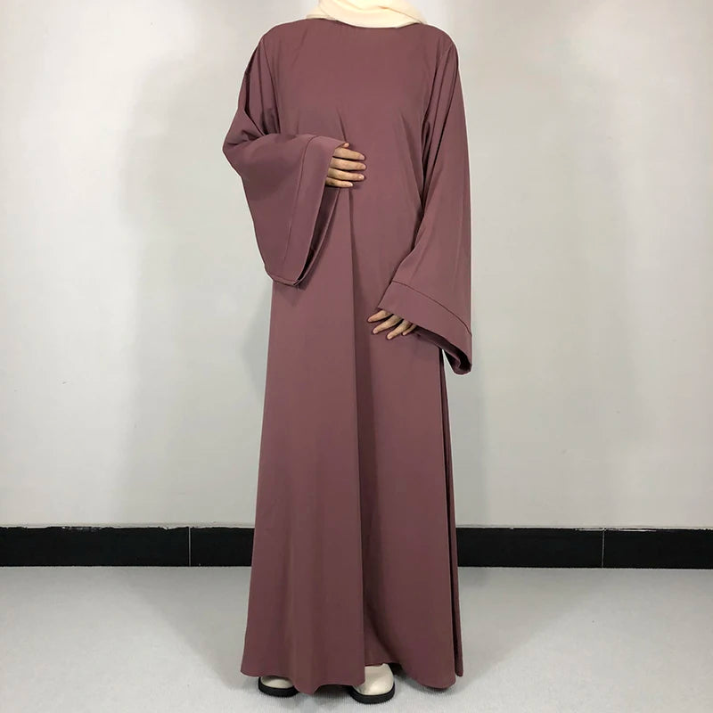Plain Nida Abaya with Belt