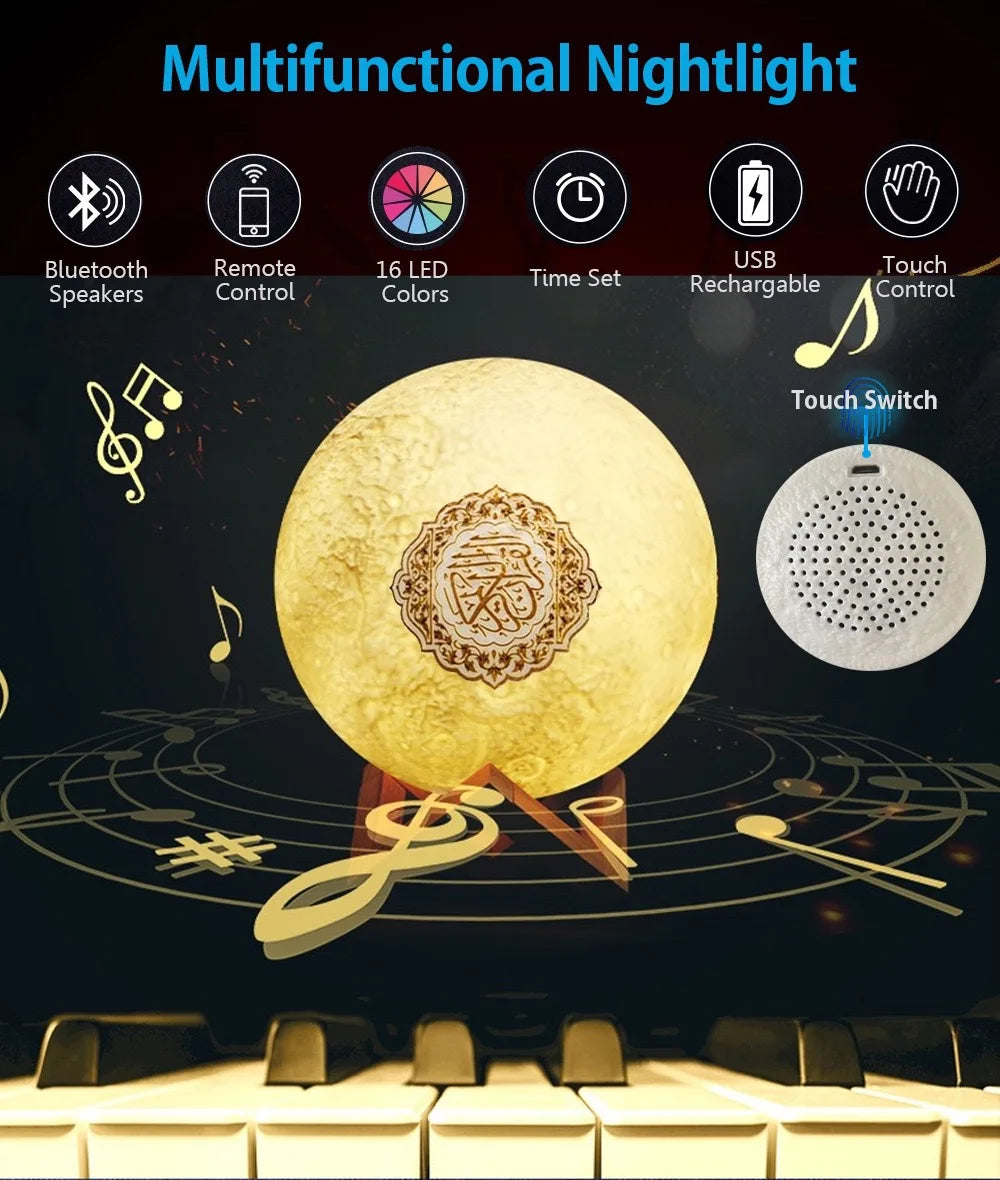 Quran Bluetooth Speaker Night Light