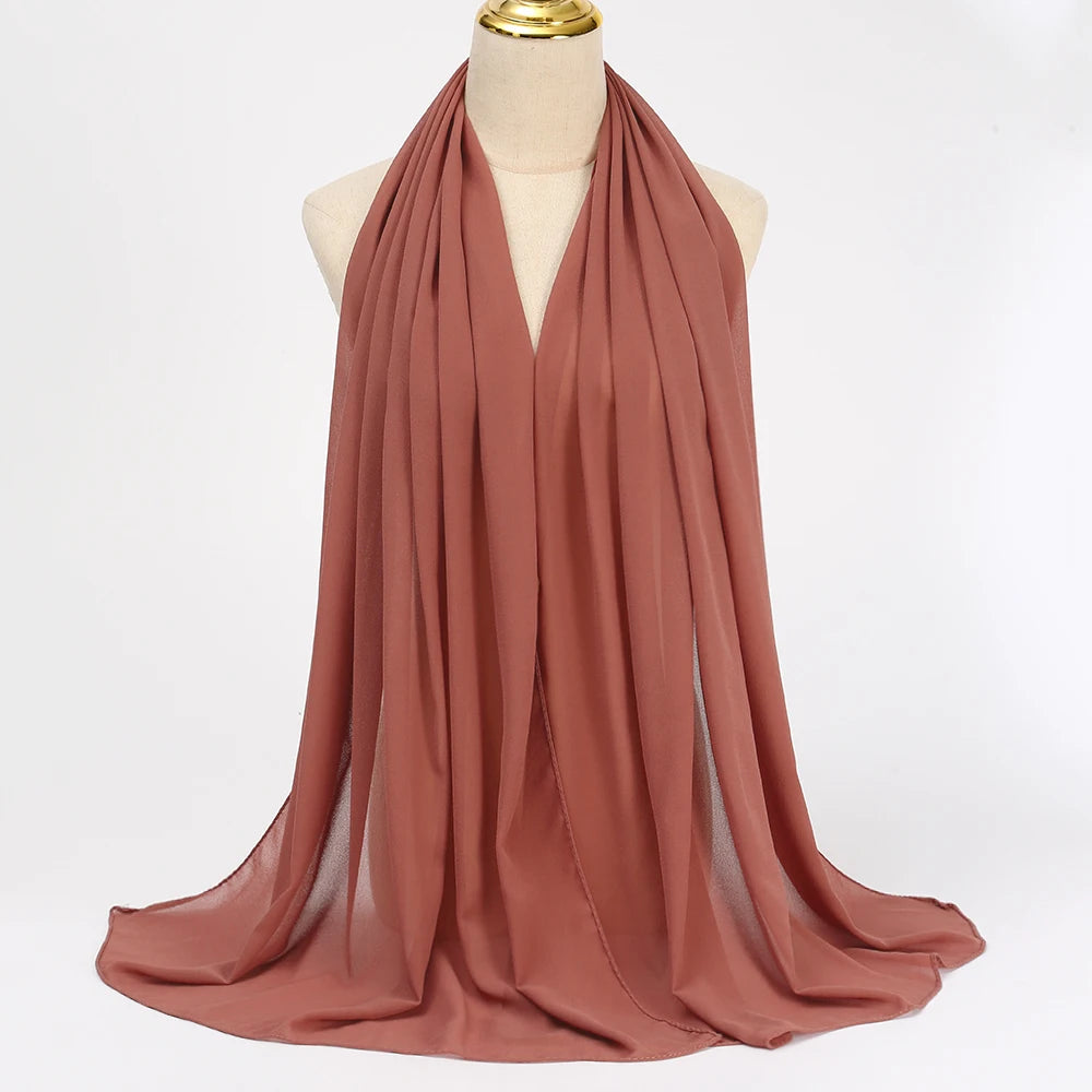 Muslim Chiffon Hijab Scarf Women