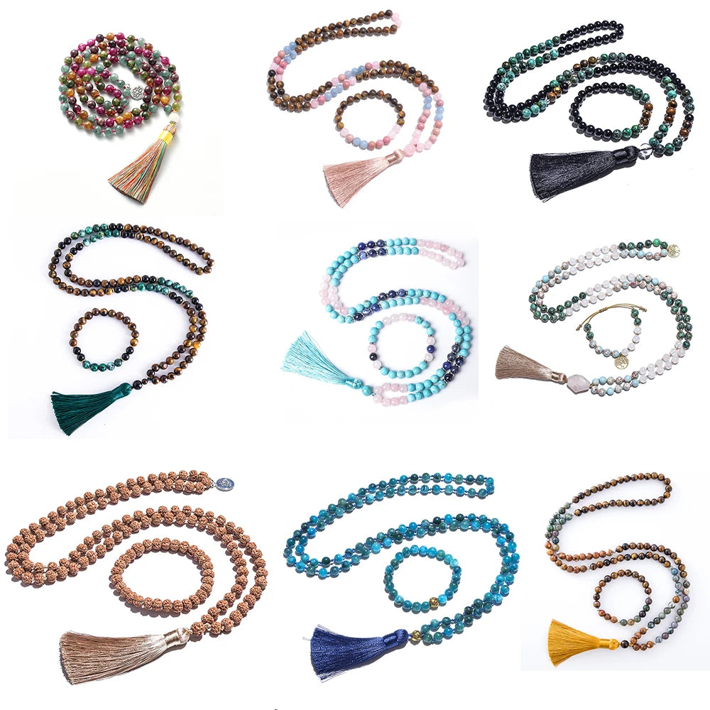 Natural Stone Tasbih Necklace