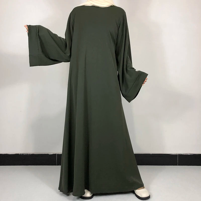 Plain Nida Abaya with Belt