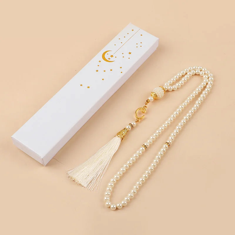 Glass Tasbih Prayer Beads Set