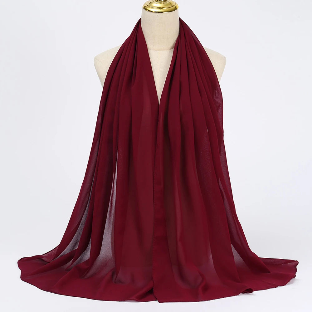 Muslim Chiffon Hijab Scarf Women
