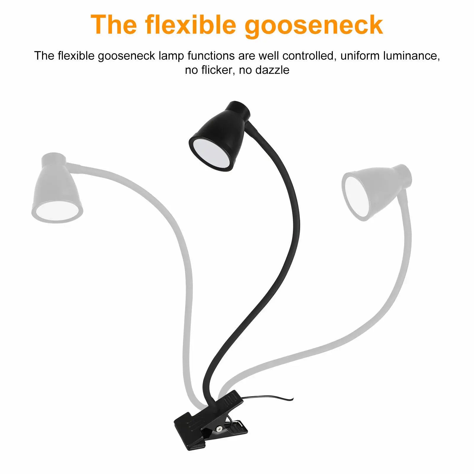 Adjustable LED Clip Desk Lamp