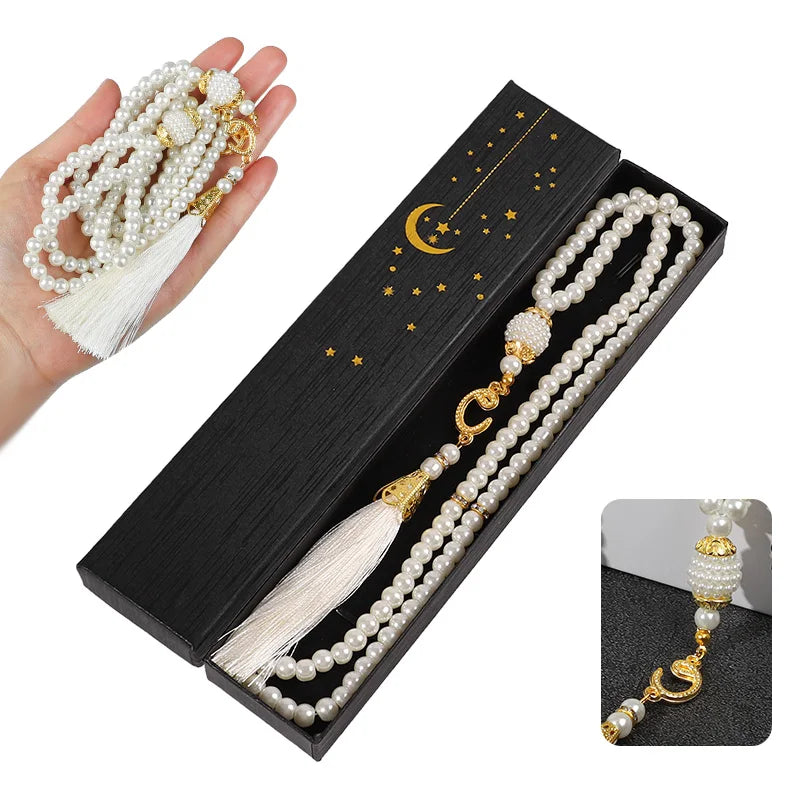 Glass Tasbih Prayer Beads Set