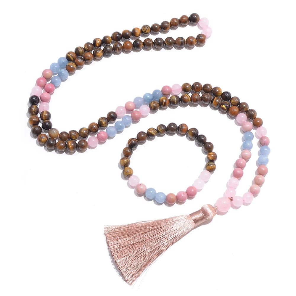 Natural Stone Tasbih Necklace