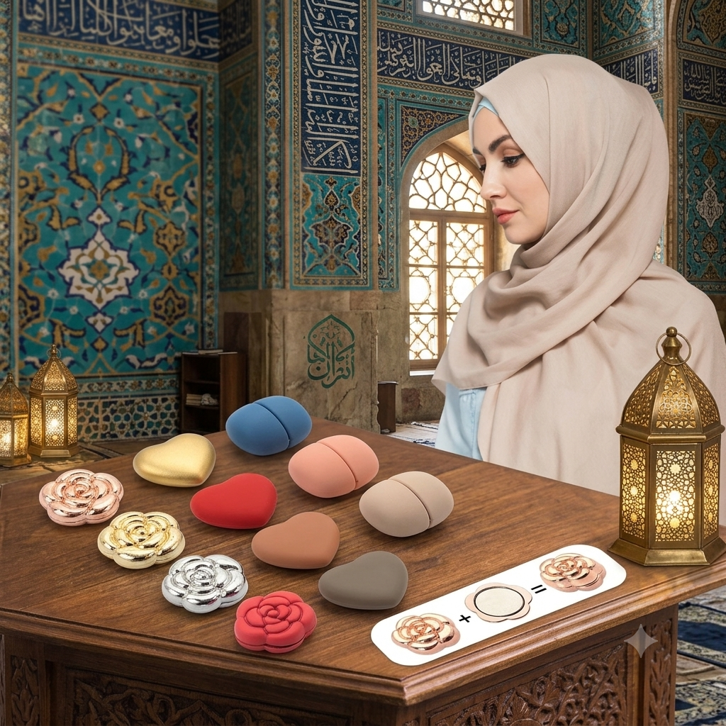 Magnetic Hijab Brooch Pin