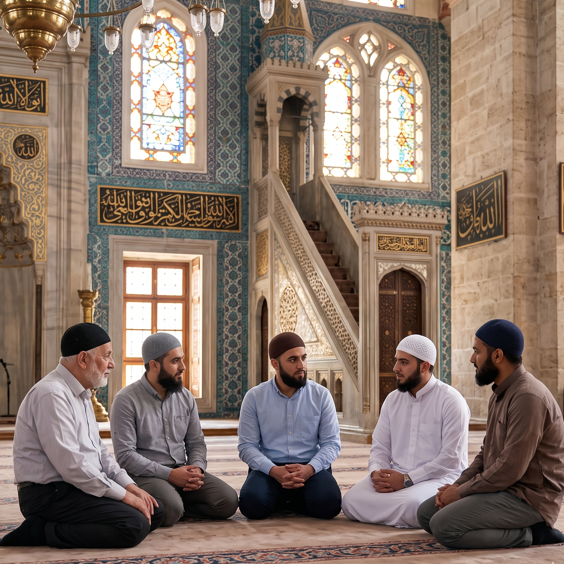 Knitted Muslim Prayer Cap
