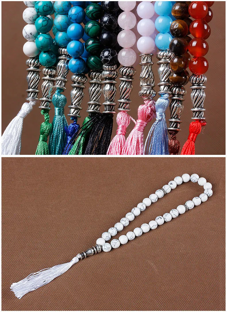 Natural Stone Tasbih Bracelet