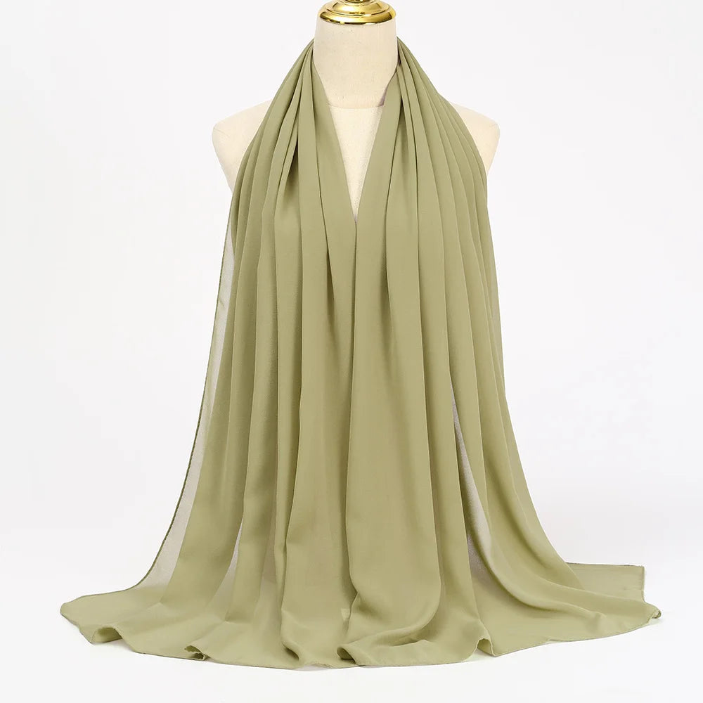 Muslim Chiffon Hijab Scarf Women