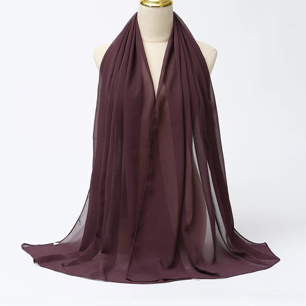 Muslim Chiffon Hijab Scarf Women
