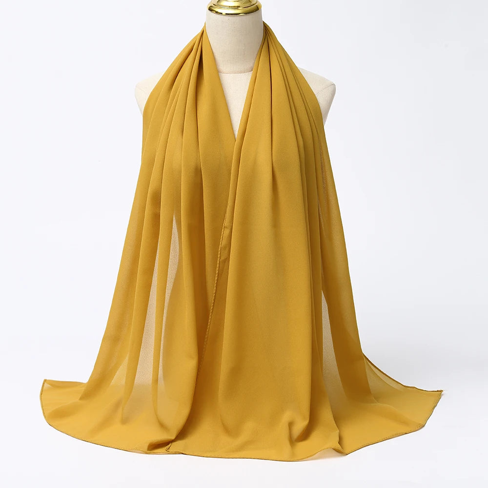 Muslim Chiffon Hijab Scarf Women