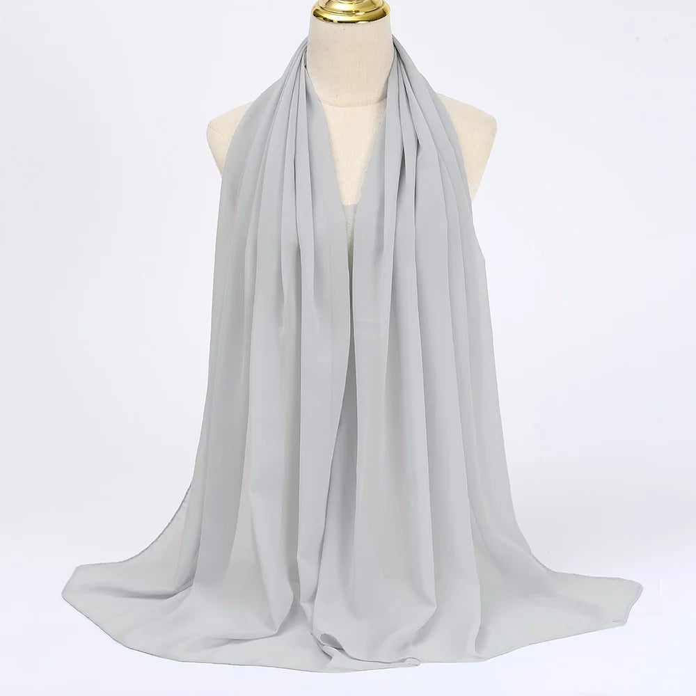 Muslim Chiffon Hijab Scarf Women