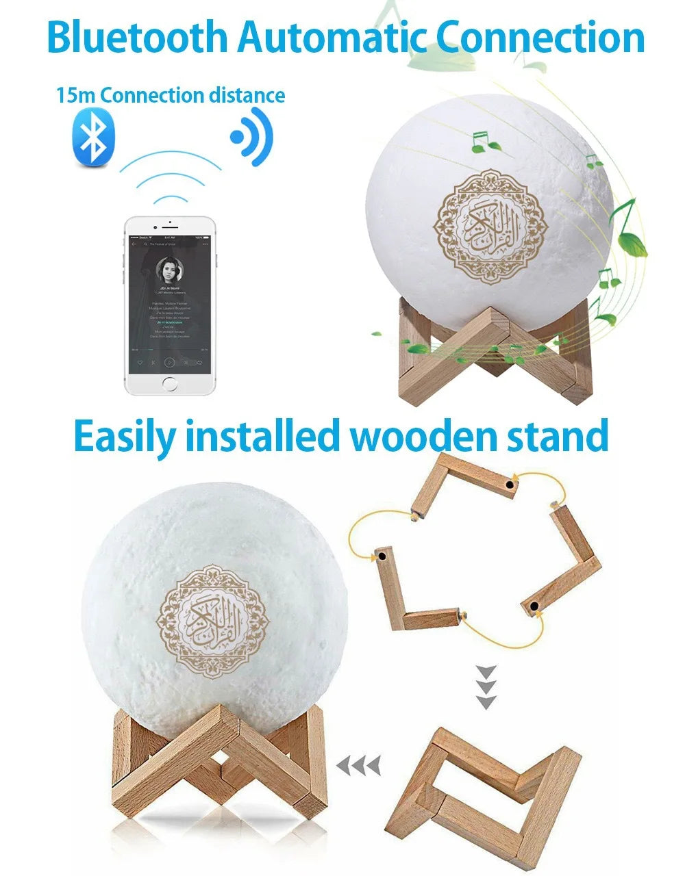 Quran Bluetooth Speaker Night Light