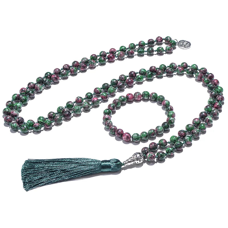 Natural Stone Tasbih Necklace
