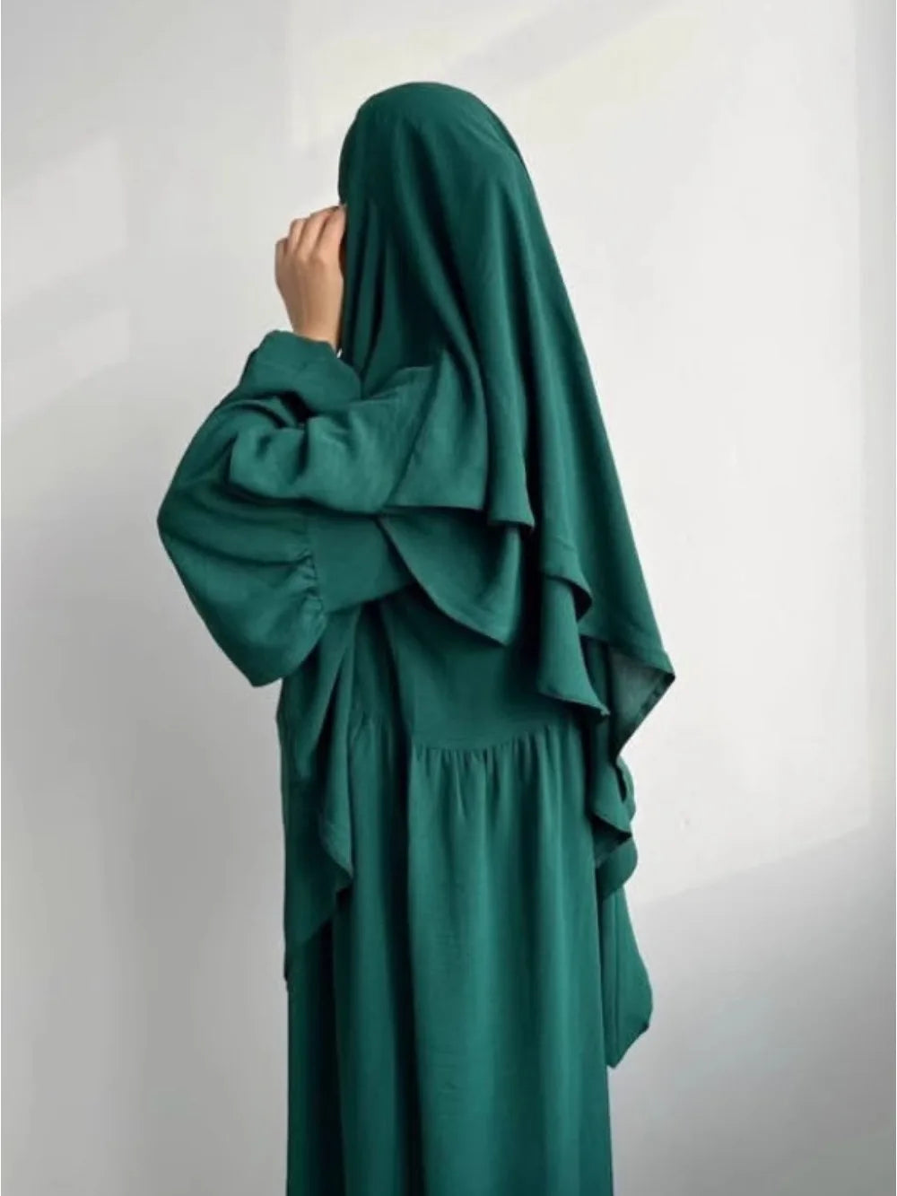 2-Piece Layered Khimar Prayer Set