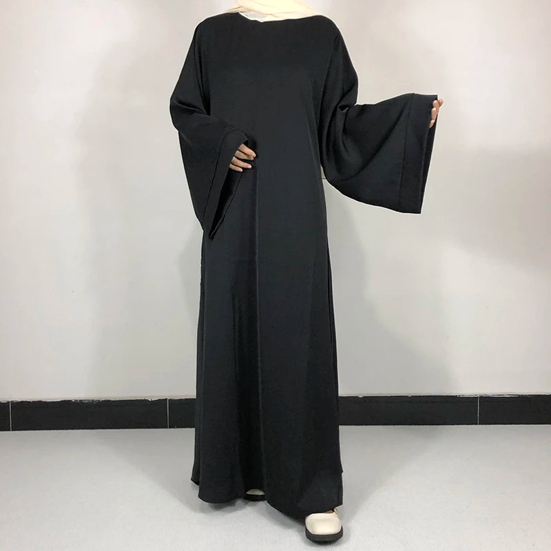 Plain Nida Abaya with Belt