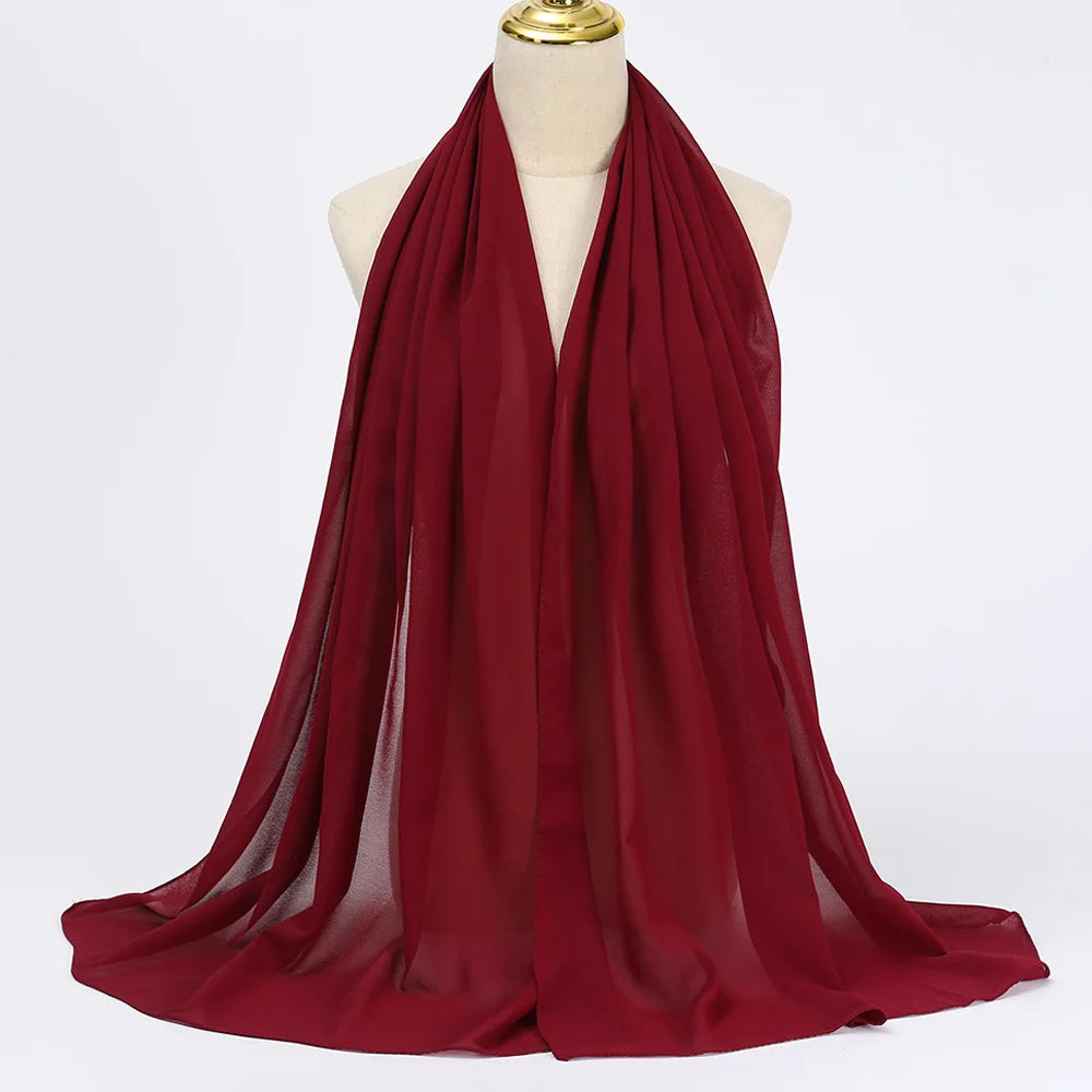 Muslim Chiffon Hijab Scarf Women