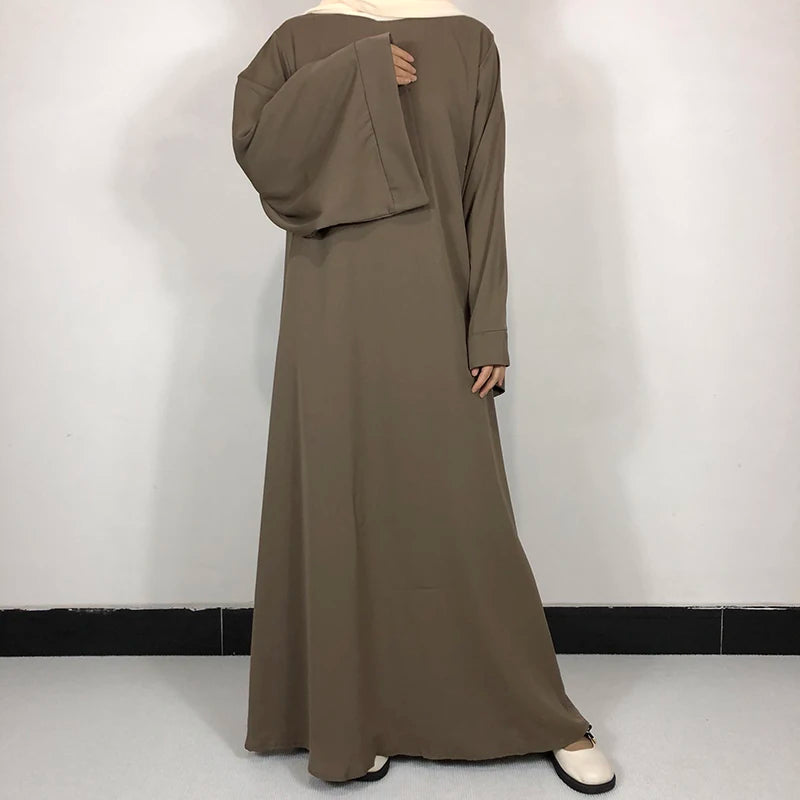 Plain Nida Abaya with Belt