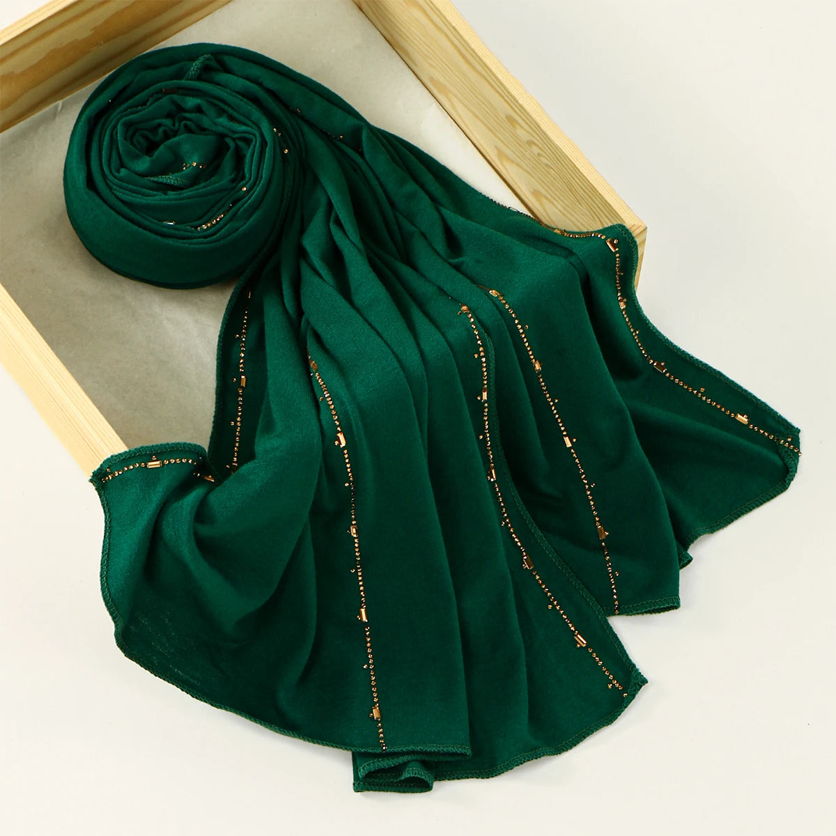 Rhinestone Modal Jersey Hijab Scarf