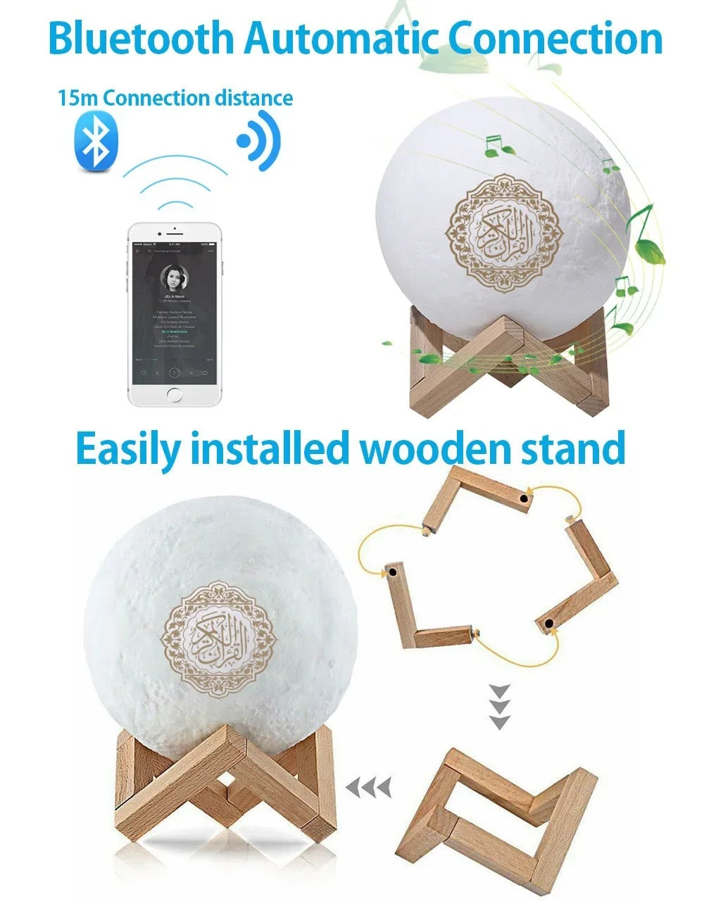 Quran Bluetooth Speaker Night Light