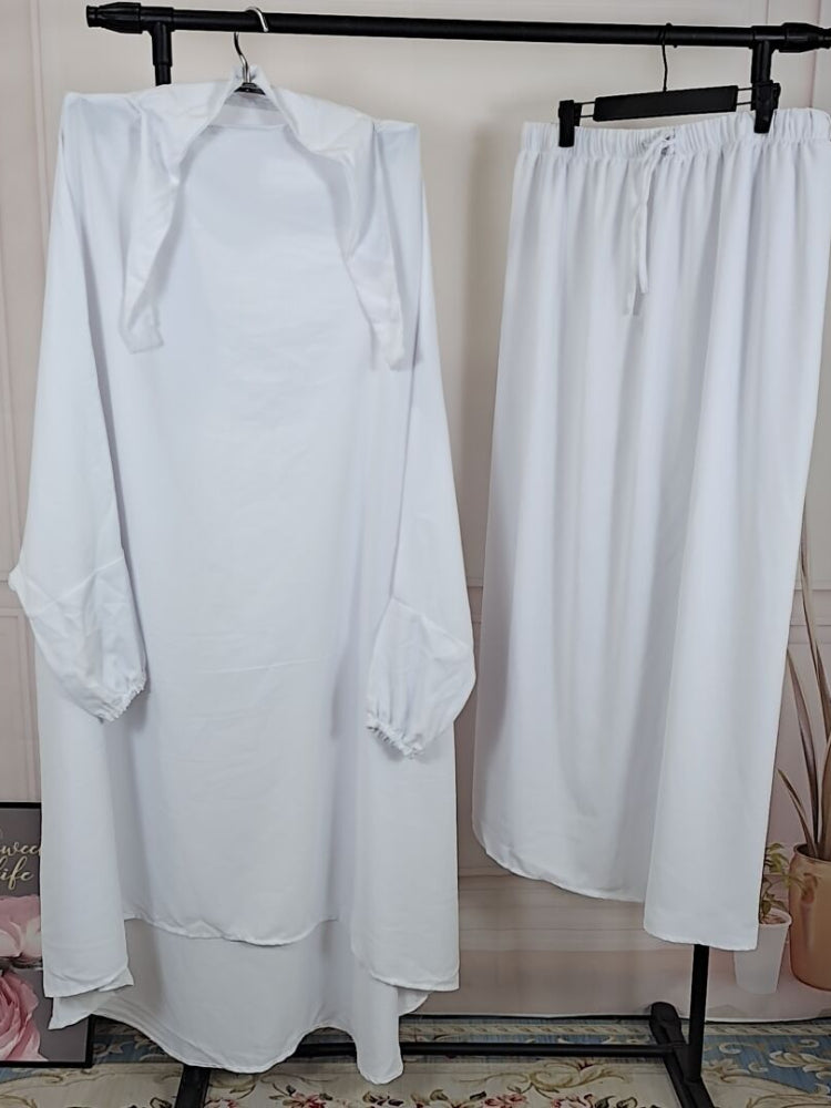 2-Piece Long Khimar Prayer Set