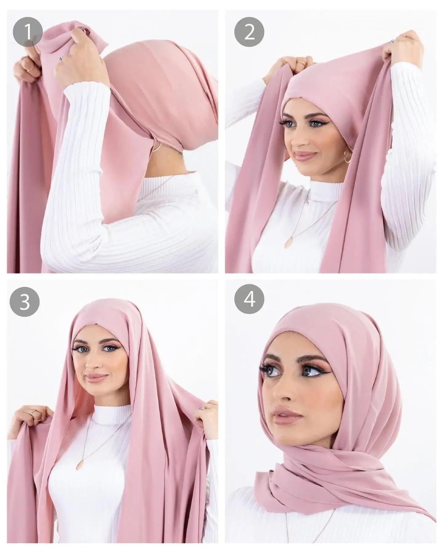 Pin-Free Instant Chiffon Hijab