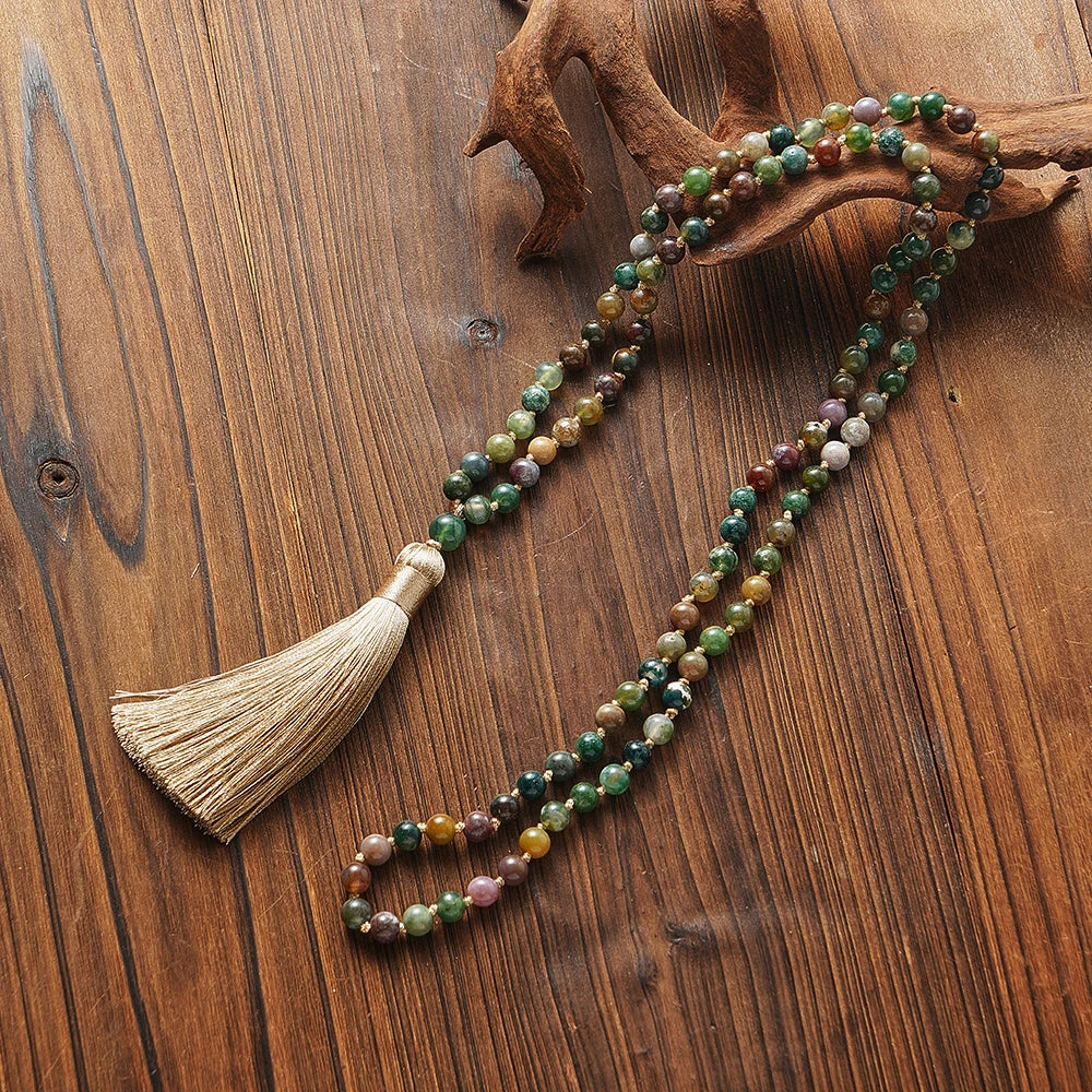 Natural Stone Tasbih Necklace