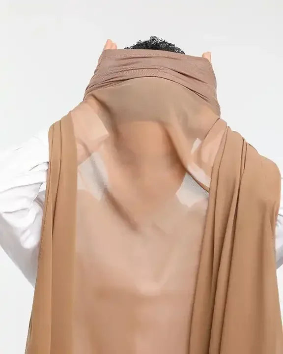 Pin-Free Instant Chiffon Hijab
