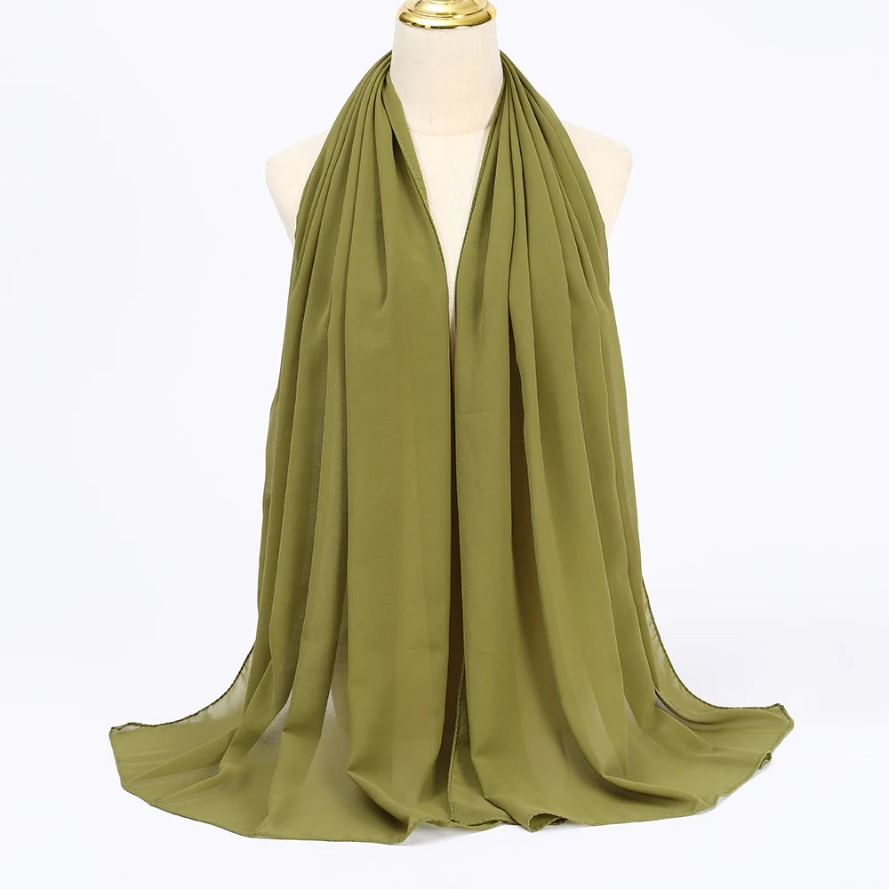 Muslim Chiffon Hijab Scarf Women