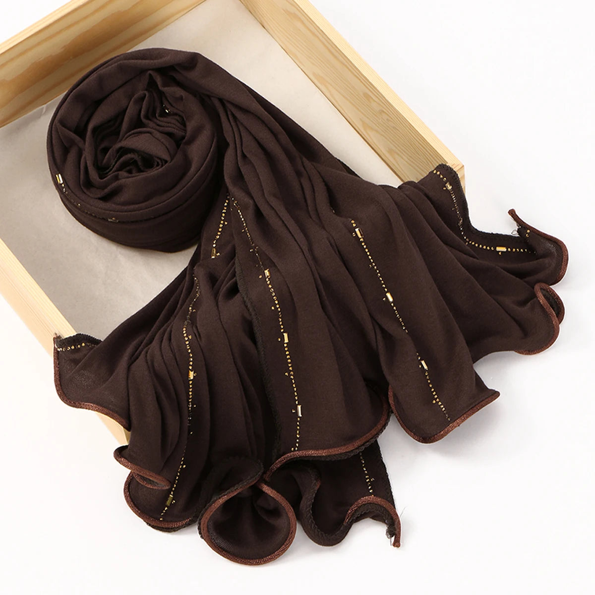 Rhinestone Modal Jersey Hijab Scarf